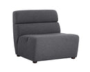 Sunpan Cornell Modular - Armless Chair - Polo Club Kohl Grey / Stone
