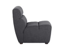 Sunpan Cornell Modular - Armless Chair - Polo Club Kohl Grey / Stone