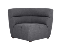 Sunpan Cornell Modular - Corner Chair in Polo Club Kohl Grey/ Polo Club Stone