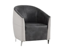 Sunpan Bronte Lounge Chair - Piccolo Dove And Overcast Grey