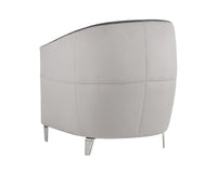 Sunpan Bronte Lounge Chair - Piccolo Dove And Overcast Grey