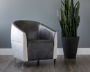 Sunpan Bronte Lounge Chair - Piccolo Dove And Overcast Grey
