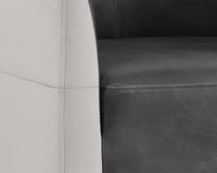 Sunpan Bronte Lounge Chair in Piccolo Dove / Overcast Grey