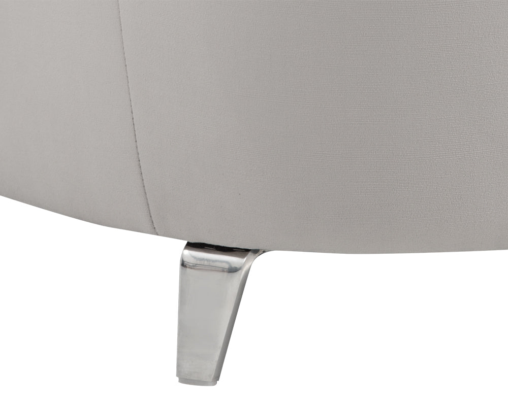 Sunpan Bronte Lounge Chair - Piccolo Dove And Overcast Grey