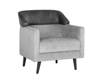 Sunpan Napoleon Lounge Chair - Polo Club Stone / Overcast Grey