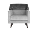 Sunpan Napoleon Lounge Chair - Polo Club Stone / Overcast Grey