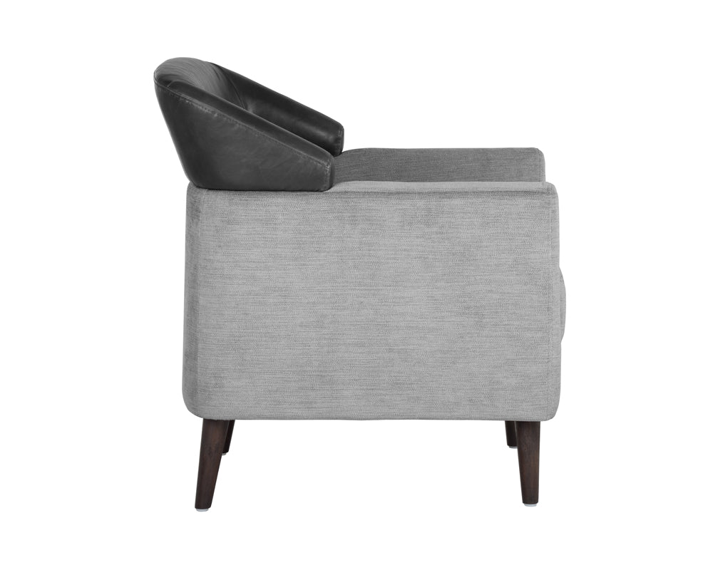 Sunpan Napoleon Lounge Chair - Polo Club Stone / Overcast Grey