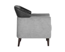 Sunpan Napoleon Lounge Chair - Polo Club Stone / Overcast Grey