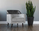 Sunpan Napoleon Lounge Chair - Polo Club Stone / Overcast Grey