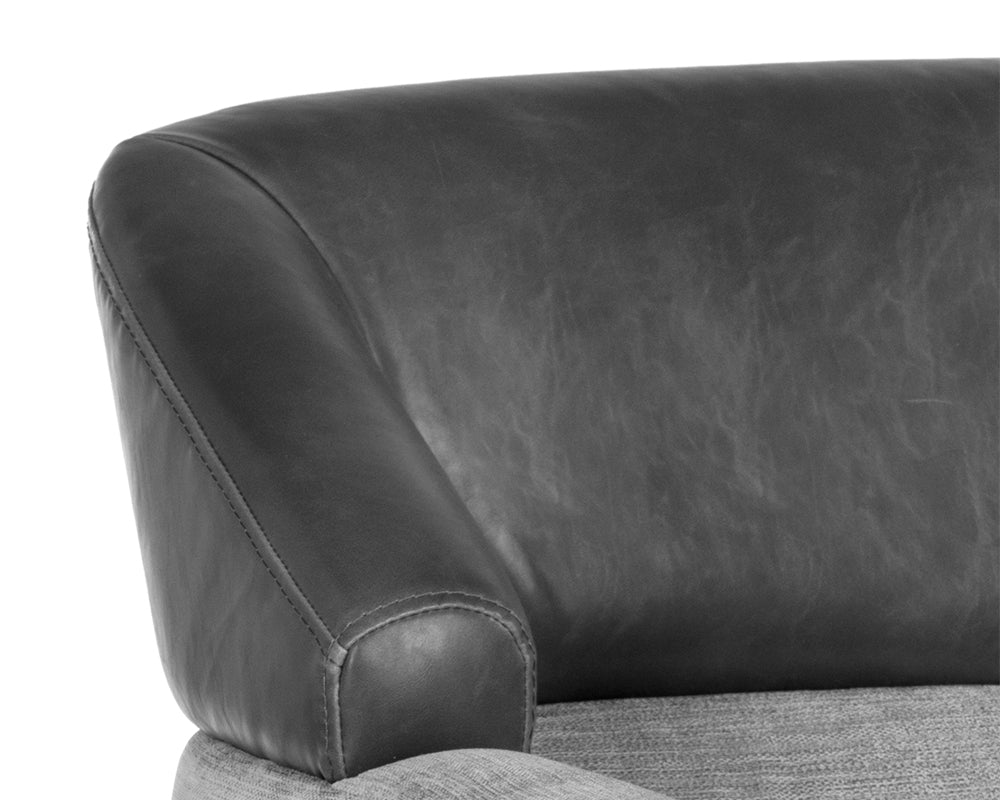 Sunpan Napoleon Lounge Chair - Polo Club Stone / Overcast Grey