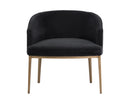 Sunpan Cornella Lounge Chair - Blush Pink/ Forest Green/Polo Club Stone/Shadow Grey