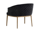 Sunpan Cornella Lounge Chair - Blush Pink/ Forest Green/Polo Club Stone/Shadow Grey