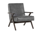 Sunpan Peyton Lounge Chair - Bravo Cream/Cantina Magnetite/Cantina Saddle