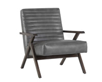 Sunpan Peyton Lounge Chair - Bravo Cream/Cantina Magnetite/Cantina Saddle