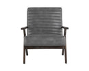 Sunpan Peyton Lounge Chair - Bravo Cream/Cantina Magnetite/Cantina Saddle
