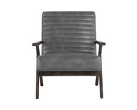 Sunpan Peyton Lounge Chair - Bravo Cream/Cantina Magnetite/Cantina Saddle