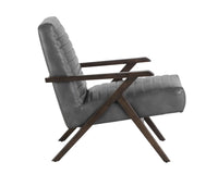 Sunpan Peyton Lounge Chair - Bravo Cream/Cantina Magnetite/Cantina Saddle