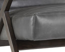 Sunpan Peyton Lounge Chair - Bravo Cream/Cantina Magnetite/Cantina Saddle