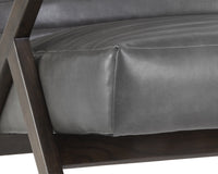Sunpan Peyton Lounge Chair - Bravo Cream/Cantina Magnetite/Cantina Saddle