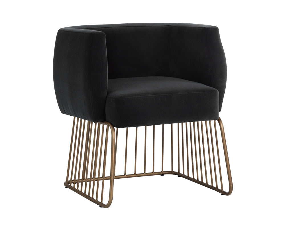 Sunpan Gala Dining Armchair - Shadow Grey