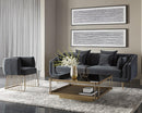 Sunpan Gala Dining Armchair - Shadow Grey