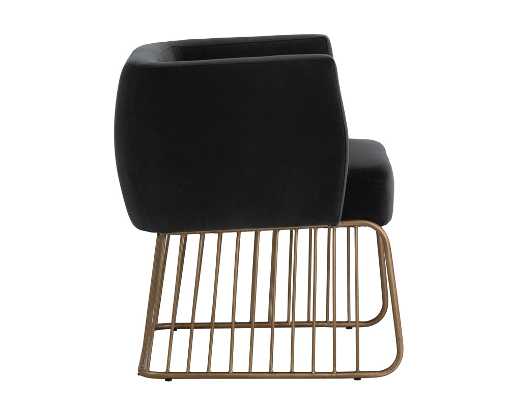 Sunpan Gala Dining Armchair - Shadow Grey