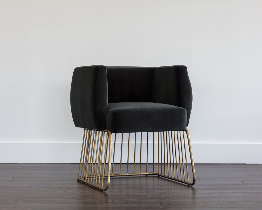 Sunpan Gala Dining Armchair - Shadow Grey