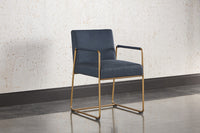 Sunpan Balford Dining Armchair - Arena Cement / Arena Navy