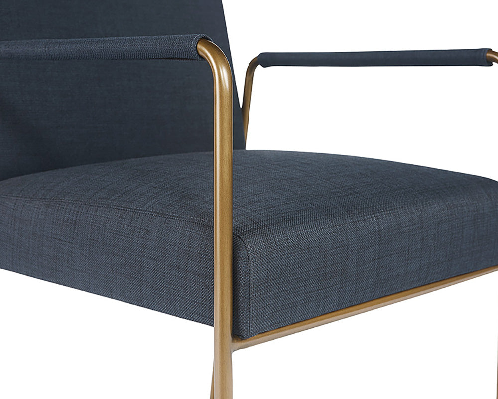 Sunpan Balford Dining Armchair - Arena Cement / Arena Navy