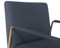 Sunpan Balford Dining Armchair - Arena Cement / Arena Navy