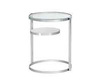 Sunpan Helica Side Table - Antique Brass/Stainless Steel