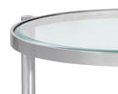 Sunpan Helica Side Table - Antique Brass/Stainless Steel