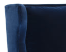 Sunpan Virgil Lounge Chair In Evening Navy/Moss Green