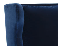 Sunpan Virgil Lounge Chair In Evening Navy/Moss Green