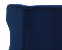 Sunpan Virgil Lounge Chair In Evening Navy/Moss Green