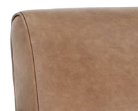 Sunpan Kellam Lounge Chair - Marseille Black Leather/Camel Leather/Moss Green
