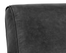 Sunpan Kellam Lounge Chair - Marseille Black Leather/Camel Leather/Moss Green