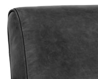 Sunpan Kellam Lounge Chair - Marseille Black Leather/Camel Leather/Moss Green