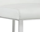 Sunpan Dean Counter Stool - Stainless Steel - Cantina Black/Magnetite/White