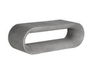 Sunpan Capsule Bench in Grey / White