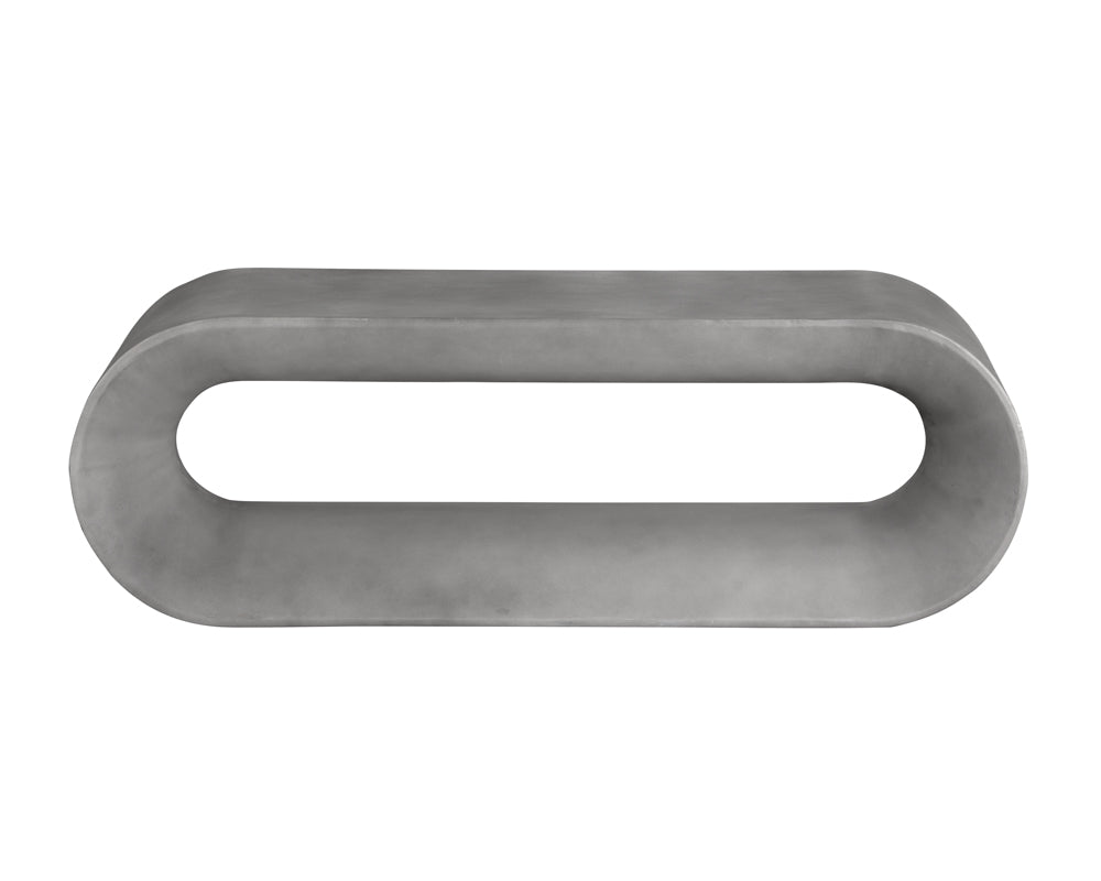 Sunpan Capsule Bench in Grey / White