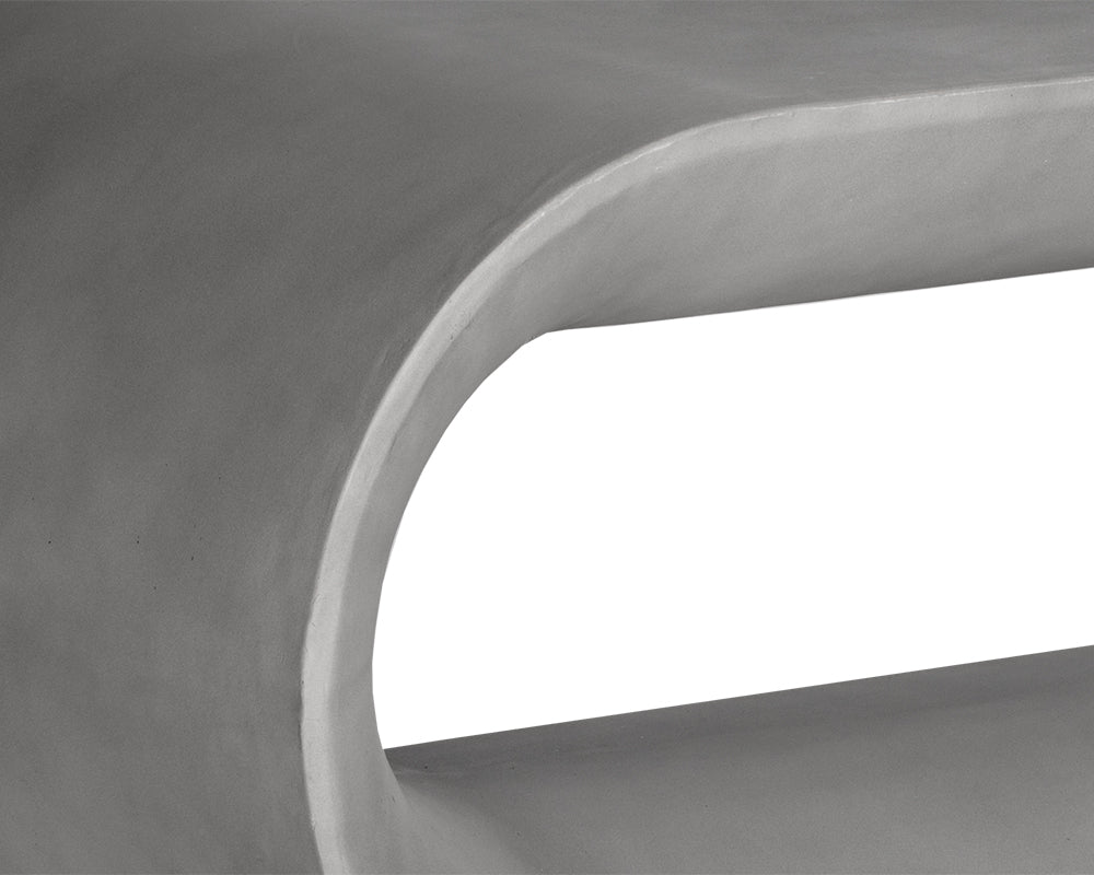 Sunpan Capsule Bench in Grey / White