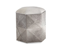 Sunpan Ashanti Storage Ottoman - Gold And  Black/Silver And Grey