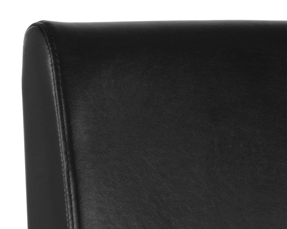 Sunpan Dean Dining Chair - Antique Brass - Cantina Black/Cantina White