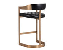 Sunpan Beaumont Barstool - Antique Brass - Cantina Black