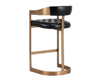 Sunpan Beaumont Barstool - Antique Brass - Cantina Black
