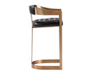 Sunpan Beaumont Barstool - Antique Brass - Cantina Black