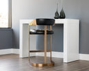 Sunpan Beaumont Barstool - Antique Brass - Cantina Black