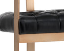 Sunpan Beaumont Barstool - Antique Brass - Cantina Black