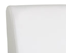 Sunpan Dean Dining Chair - Stainless Steel - Cantina Black/Magnetite/White